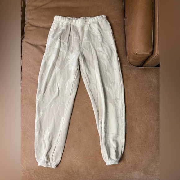 Les Tien Cream Tie Dye Sweatpants Jogger Men’s Size Small 100% Cotton - Picture 1 of 11